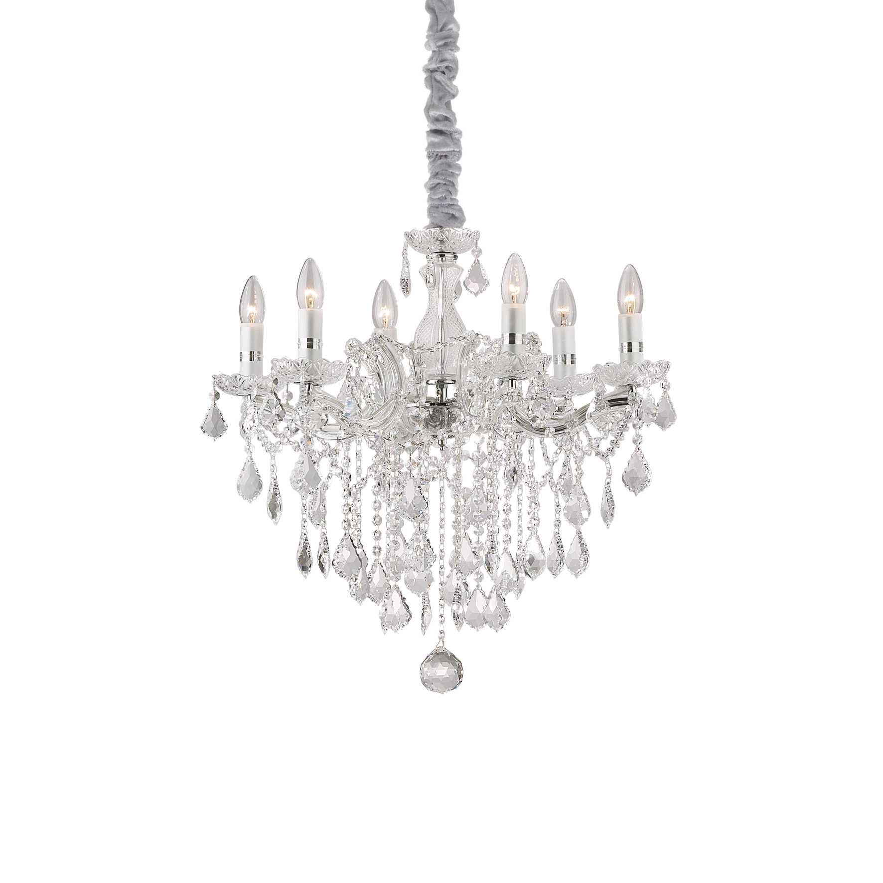 Ideal Lux Závěsné svítidlo FLORIAN SP6 CROMO