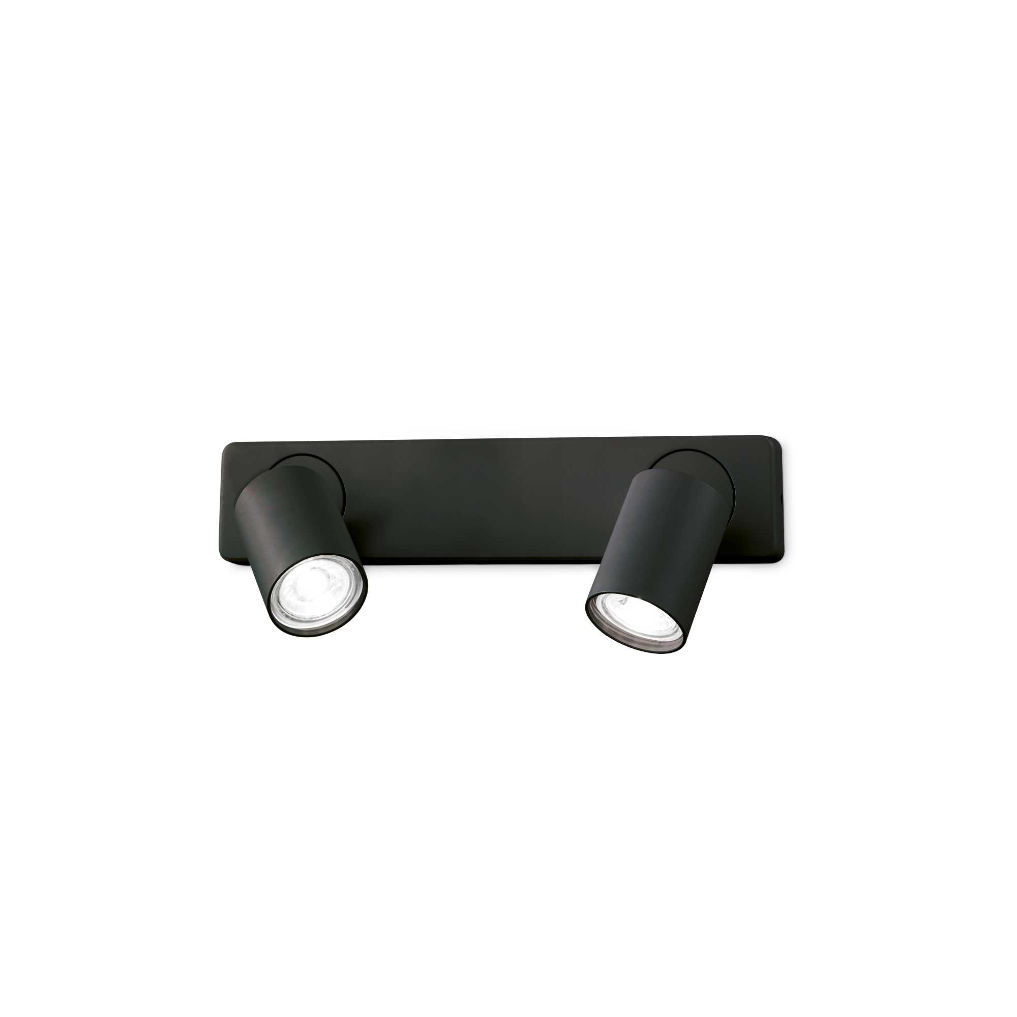 Ideal Lux Nástěnné svítidlo RUDY AP2 NERO