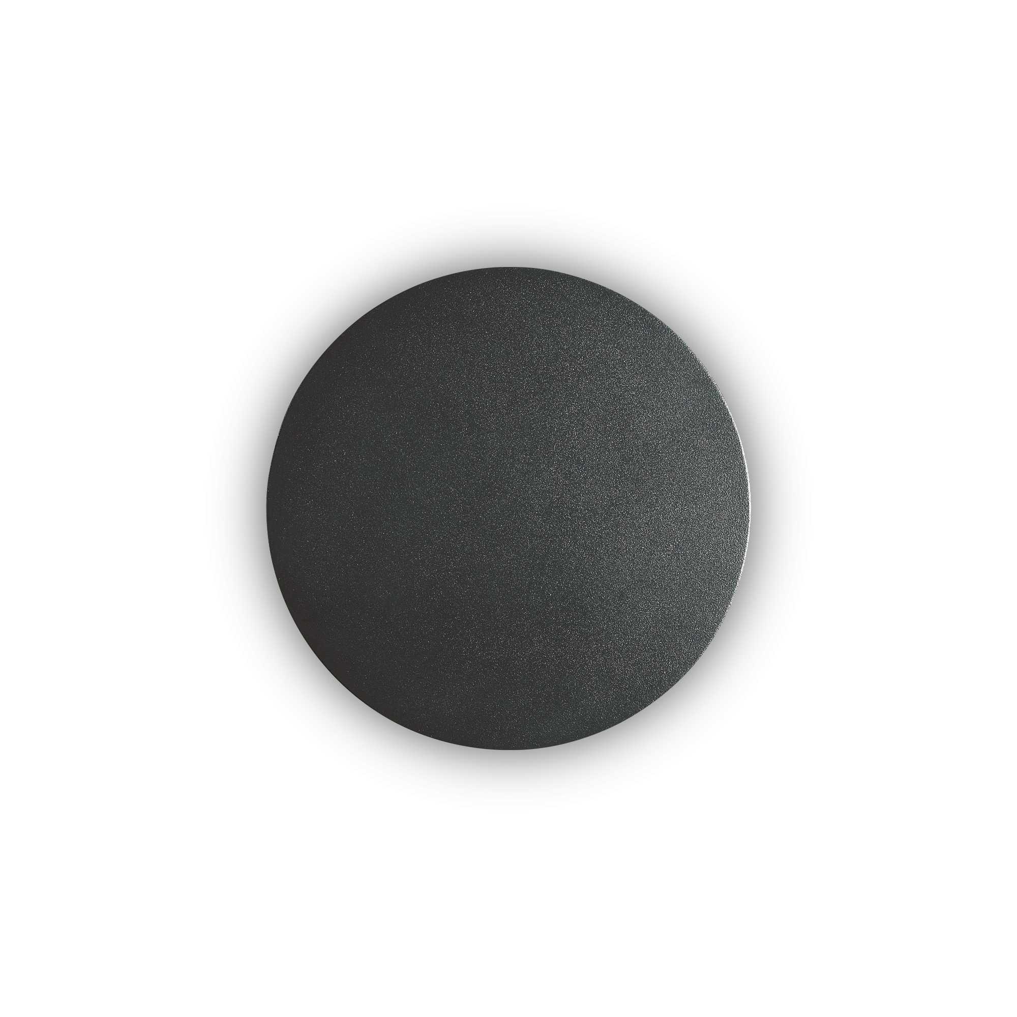 Ideal Lux Nástěnné svítidlo COVER AP D15 ROUND NERO