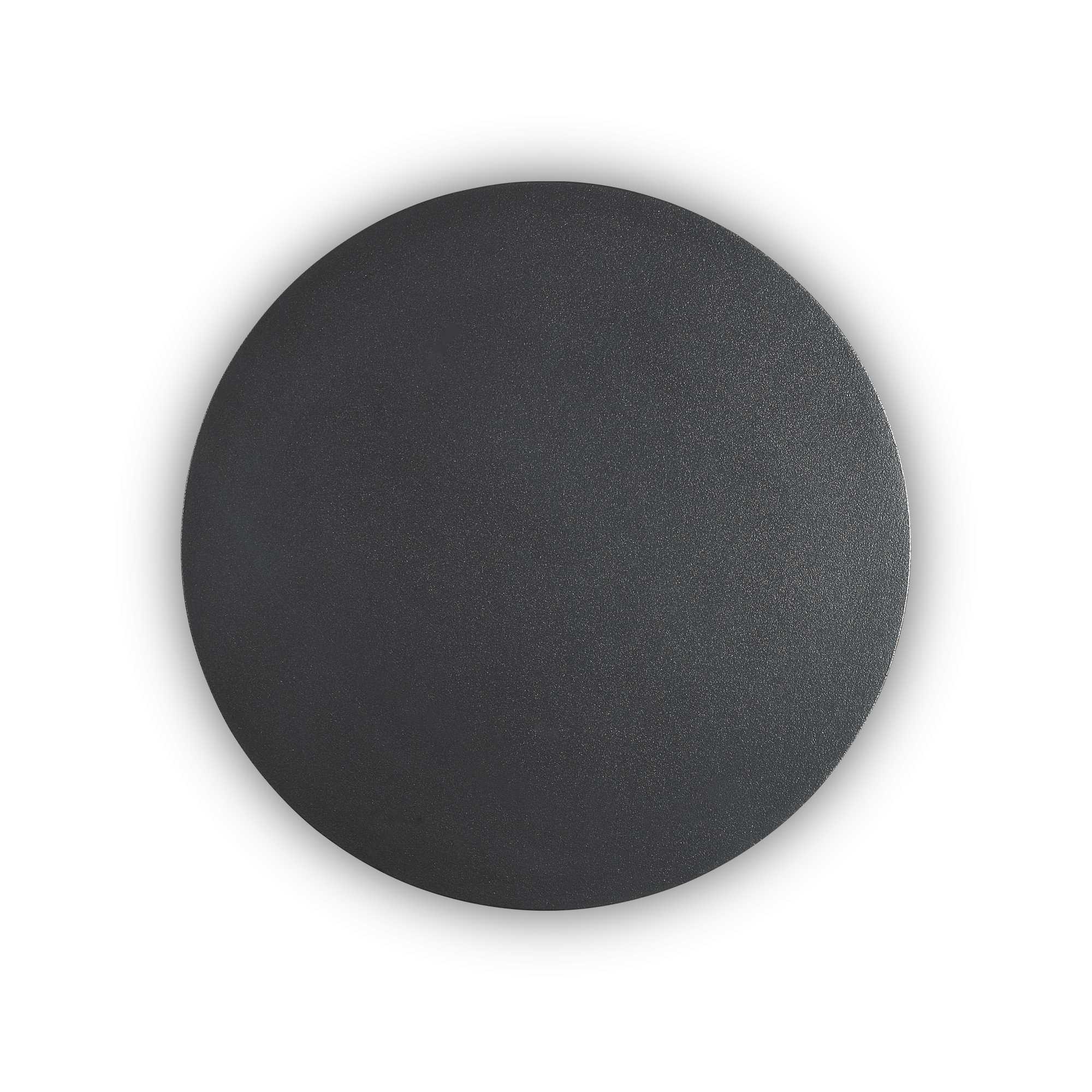 Ideal Lux Nástěnné svítidlo COVER AP D20 ROUND NERO