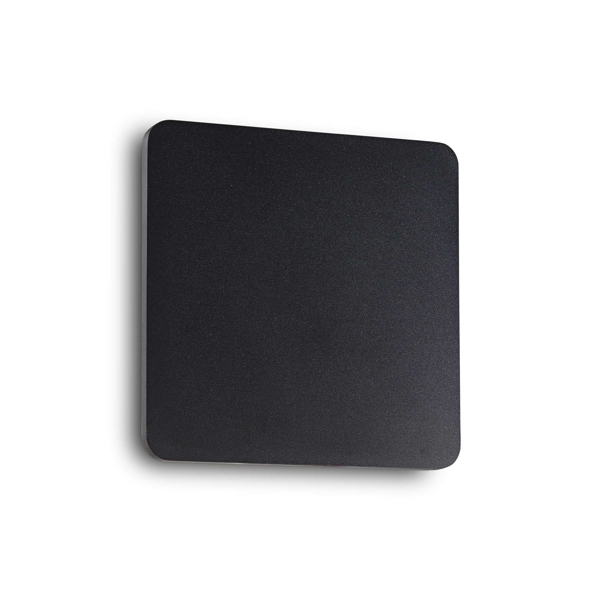 Ideal Lux Nástěnné svítidlo COVER AP D20 SQUARE NERO