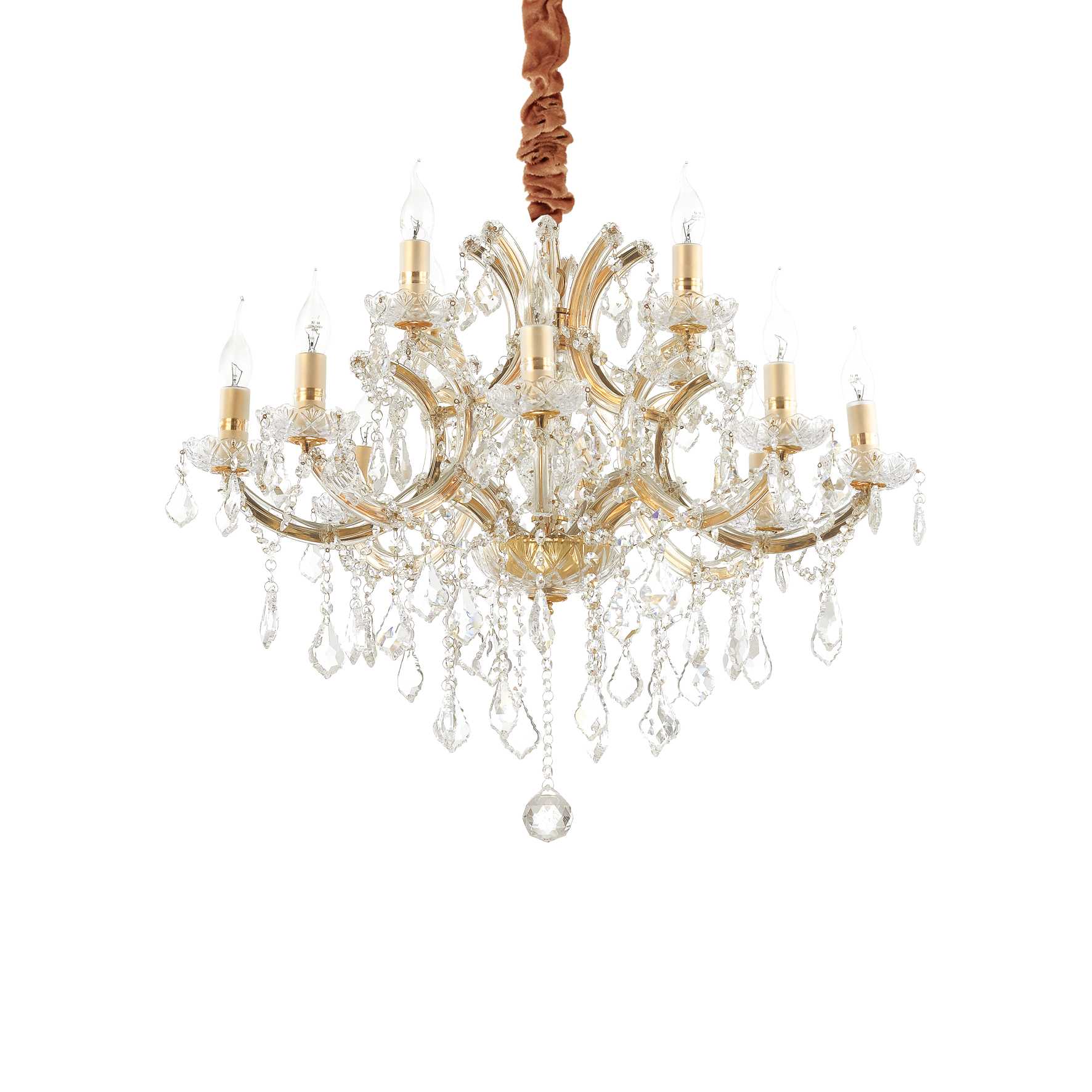 Ideal Lux Závěsné svítidlo NAPOLEON SP12 ORO