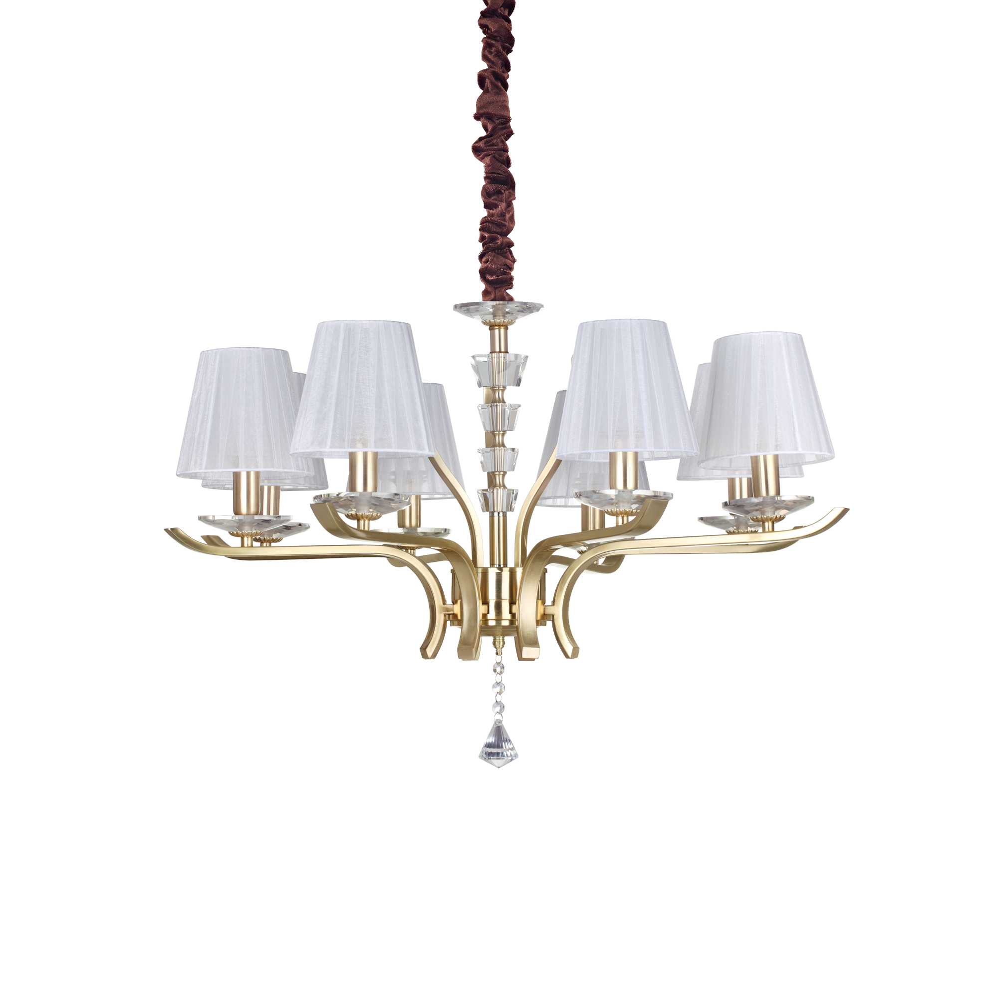 Ideal Lux Závěsné svítidlo PEGASO SP8 OTTONE