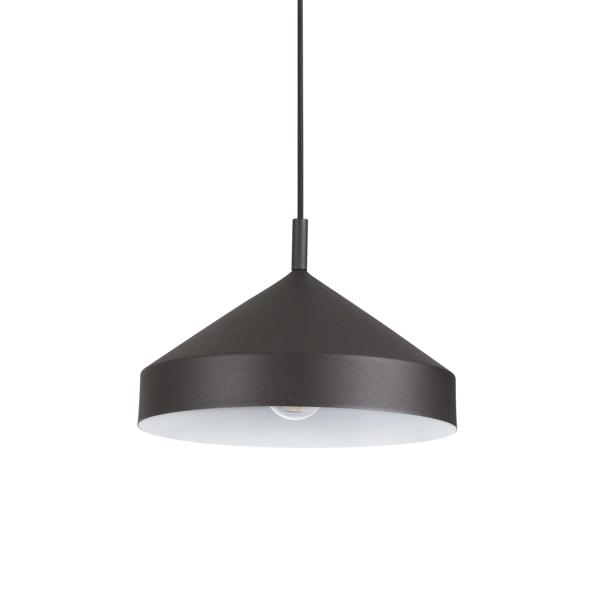 Ideal Lux Závěsné svítidlo YURTA SP1 D30 NERO