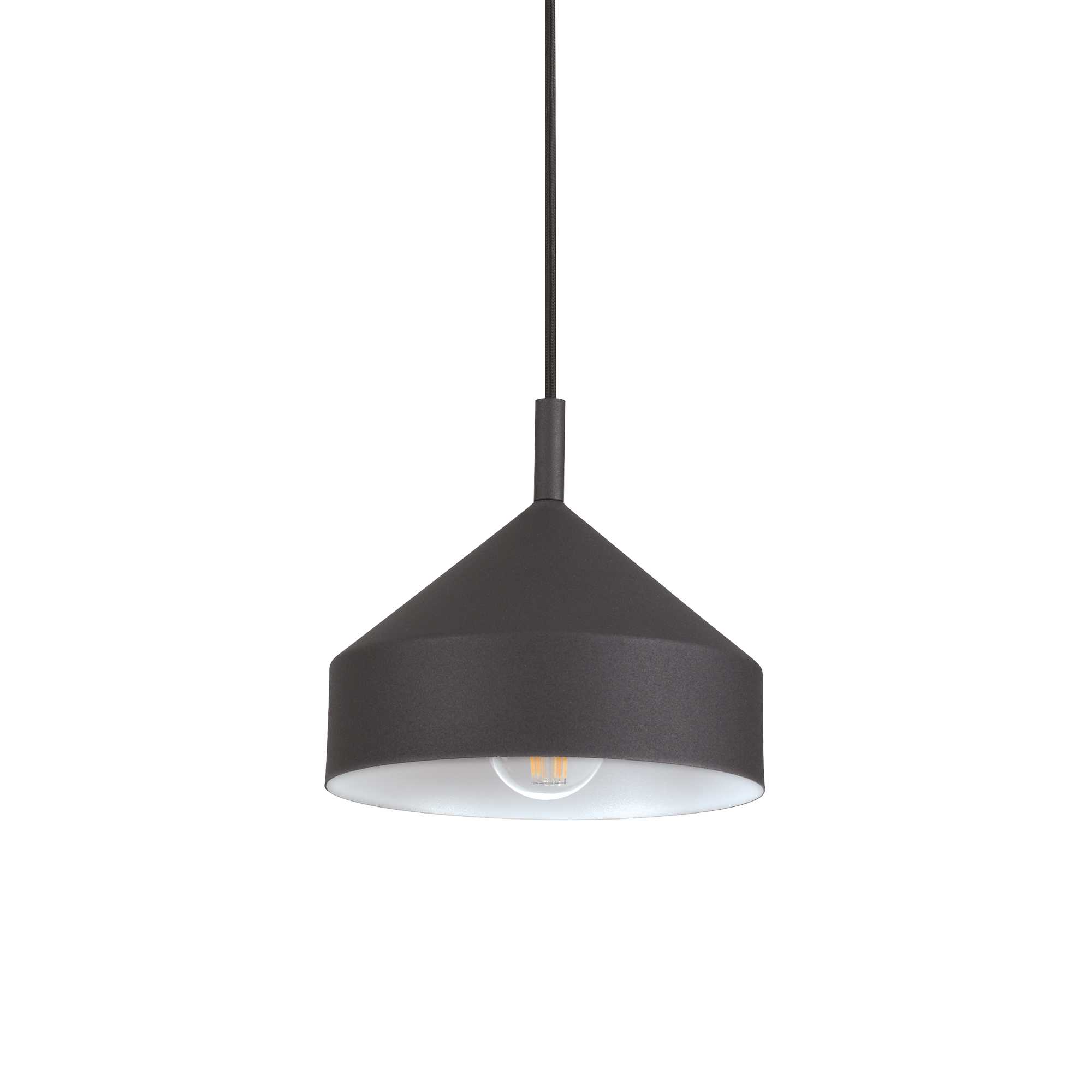 Levně Ideal Lux Závěsné svítidlo YURTA SP1 D21 NERO - VÝPRODEJ