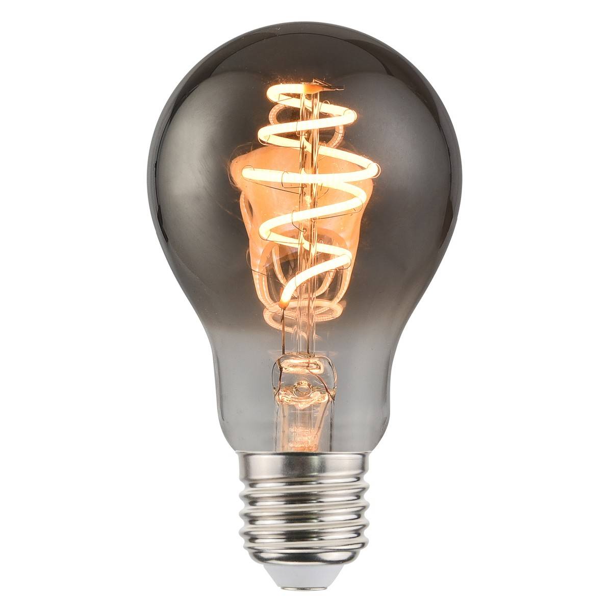 Nordlux Stmívatelná LED žárovka Spiral Deco 4,5 W v kouřové
