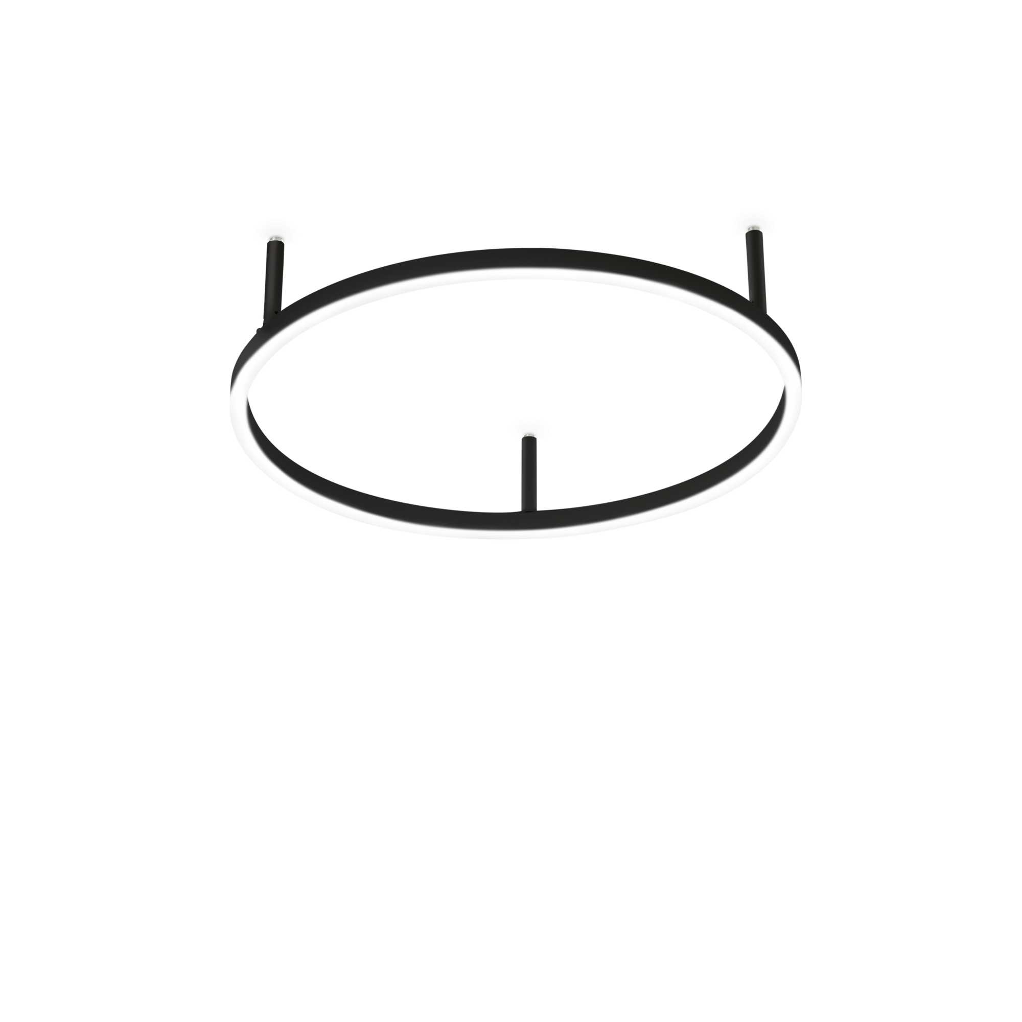 Ideal Lux LED stropní svítidlo ORACLE SLIM , průměr 70 cm Barva: Černá
