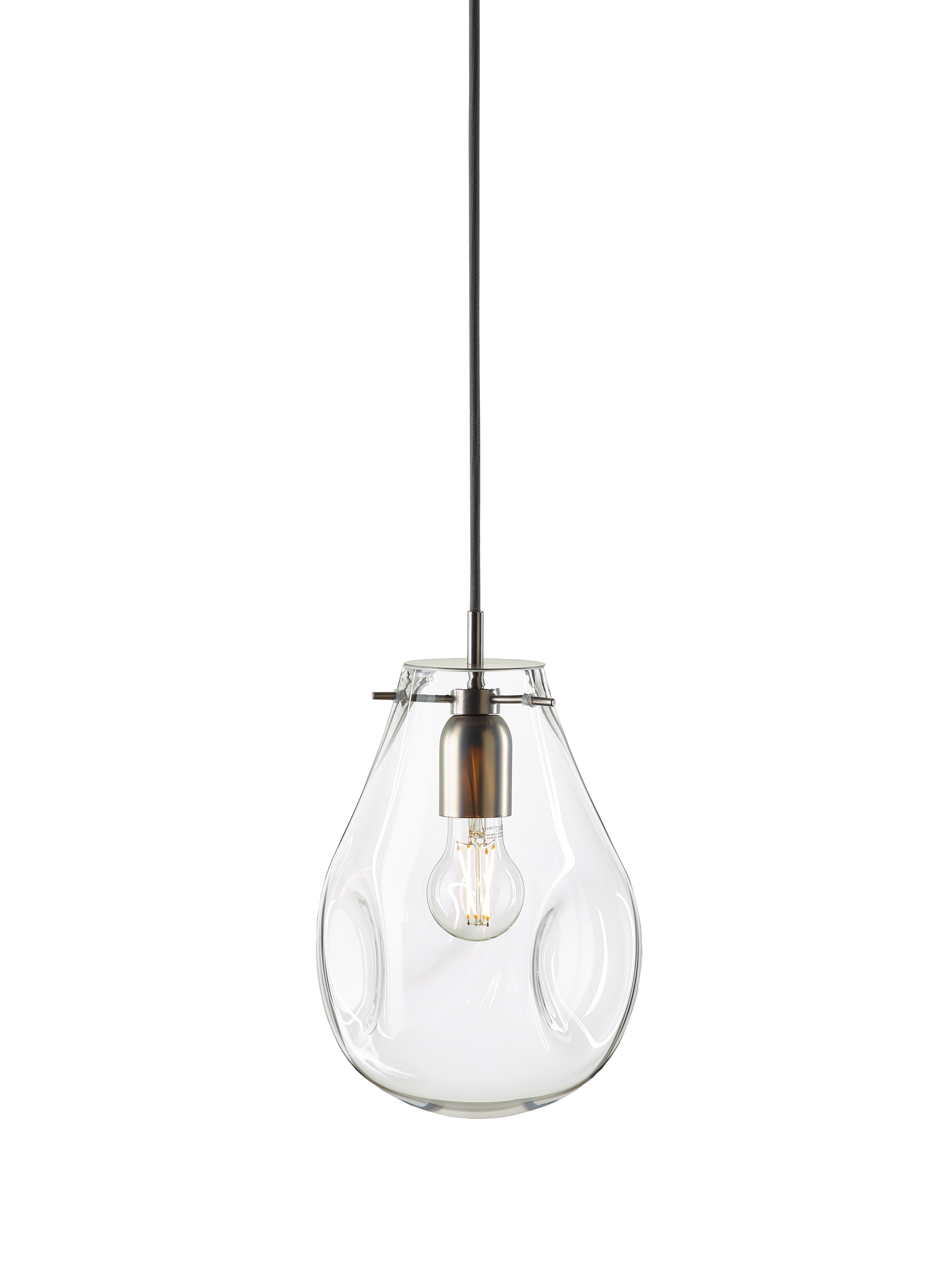 Bomma Luxusní závěsné svítidlo Soap small Barva: čirá, Montura: bez montury