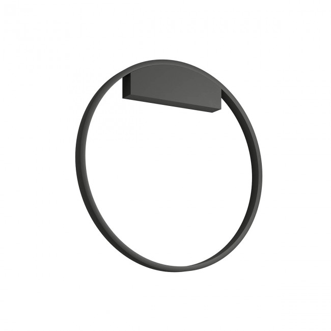 Redo Nástěnné/Stropní svítidlo FEBE - nepřímé, ø60cm Barva: Černá, Chromatičnost: 3000K