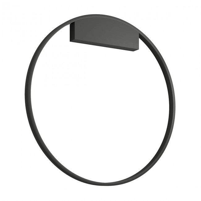 Redo Nástěnné/Stropní svítidlo FEBE - nepřímé, ø80cm Barva: Černá, Chromatičnost: 3000K