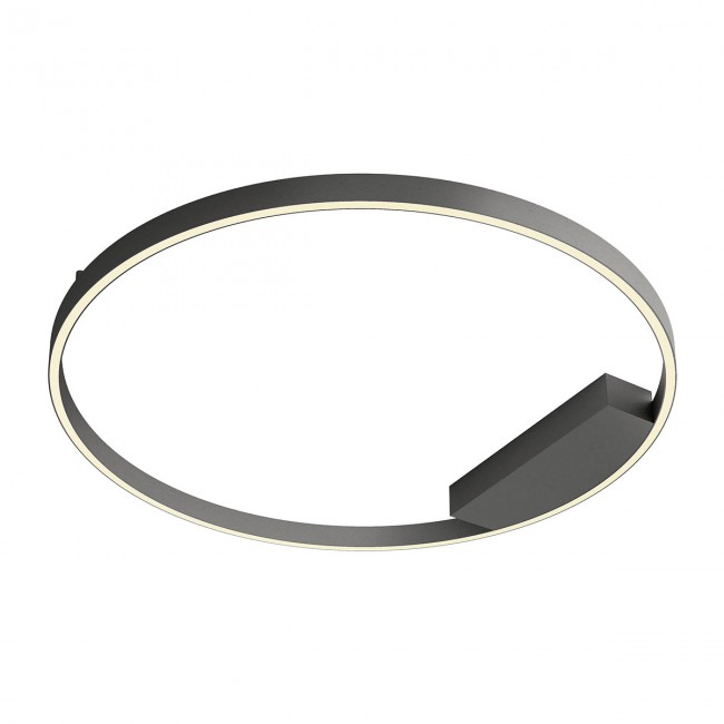 Redo Nástěnné/Stropní svítidlo FEBE, ø80 cm Barva: Černá, Chromatičnost: 3000K