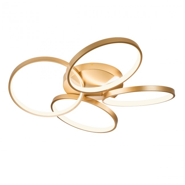 Redo Stropní LED svítidla Espiral, ø81cm Barva: Zlatá