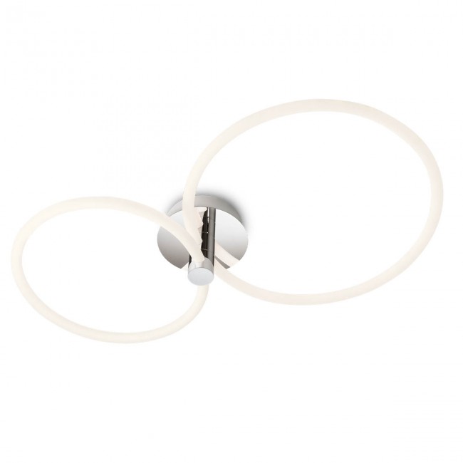 Redo Stropní LED svítidlo Spell, 2 kruhy, ø86cm Barva: lesklý chrom