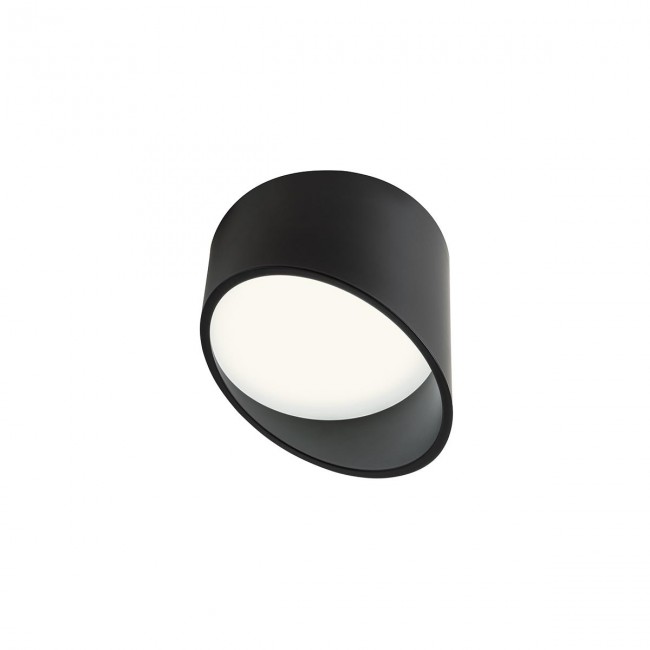 Redo Stropní LED svítidlo Uto, ø12cm Barva: Černá