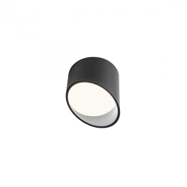 Redo Stropní LED svítidlo Uto, ø9cm Barva: Černá