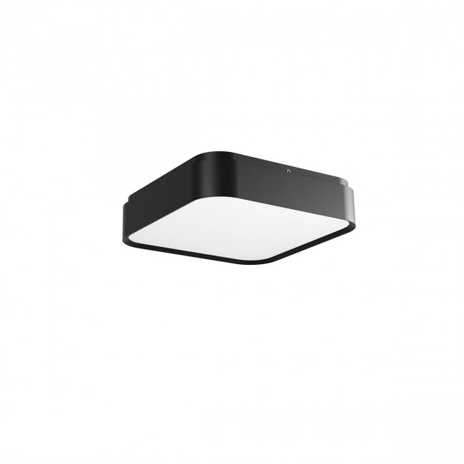 Redo Stropní LED svítidlo Yomo hranaté, ø29,6cm Barva: Černá