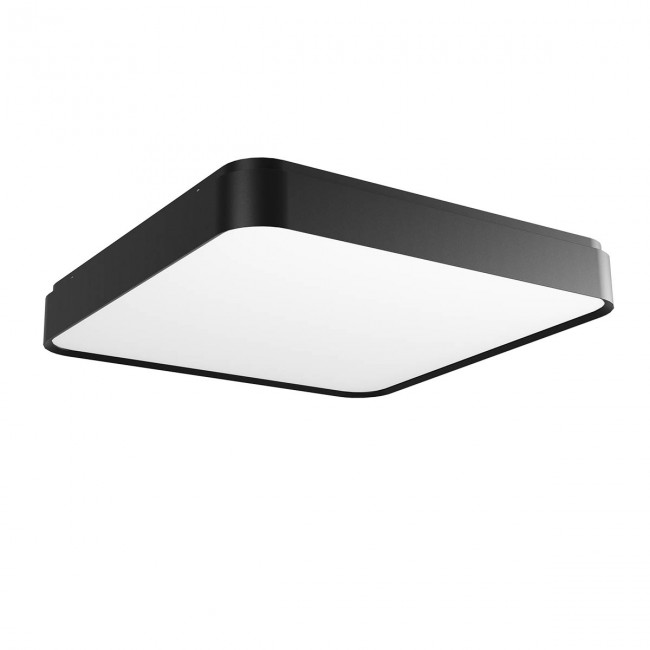 Redo Stropní LED svítidlo Yomo hranaté, ø49,6cm Barva: Černá
