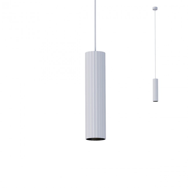 Redo Závěsné svítidlo Delphi ø 7 cm, v. 30 cm Barva: Bílá