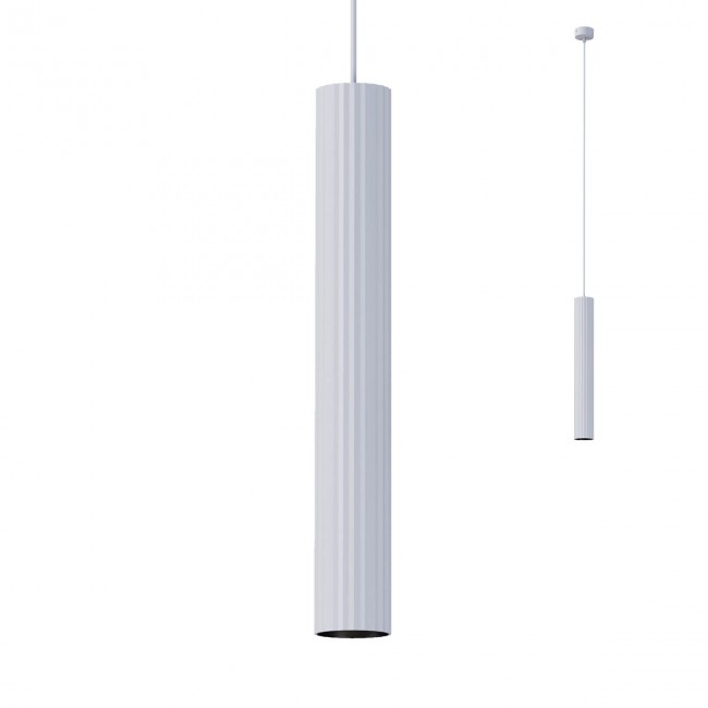 Redo Závěsné svítidlo Delphi ø 7 cm, v. 50 cm Barva: Bílá