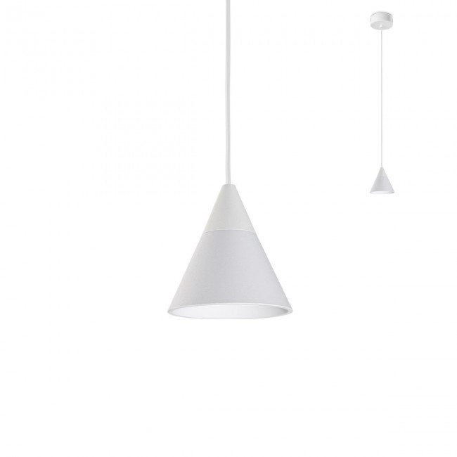 Redo Závěsné LED svítidlo Eiko, ø7,2cm Barva: Bílá