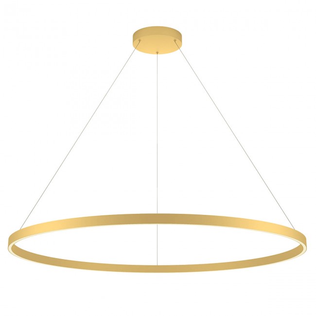 Redo Závěsné LED svítidlo Febe - kulaté, ø120cm Barva: Zlatá, Chromatičnost: 3000K