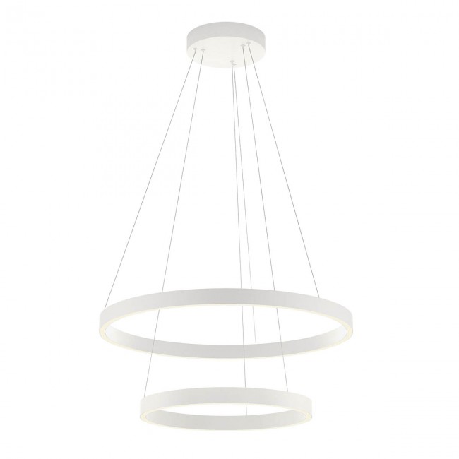 Redo Závěsné LED svítidlo Febe - 2 kruhy, ø60cm/ø40cm Barva: Bílá, Chromatičnost: 3000K