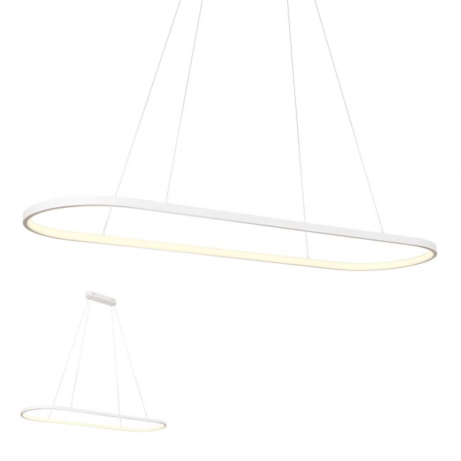 Redo Závěsné LED svítidlo Lap, ø 1204mm Barva: písková bílá