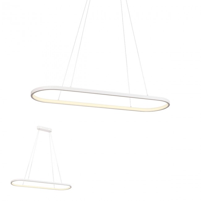 Redo Závěsné LED svítidlo Lap, ø 910mm Barva: písková bílá