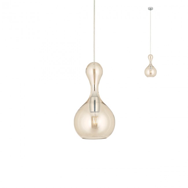 Redo Závěsné svítidlo Lob, ø18cm Barva: Champagne