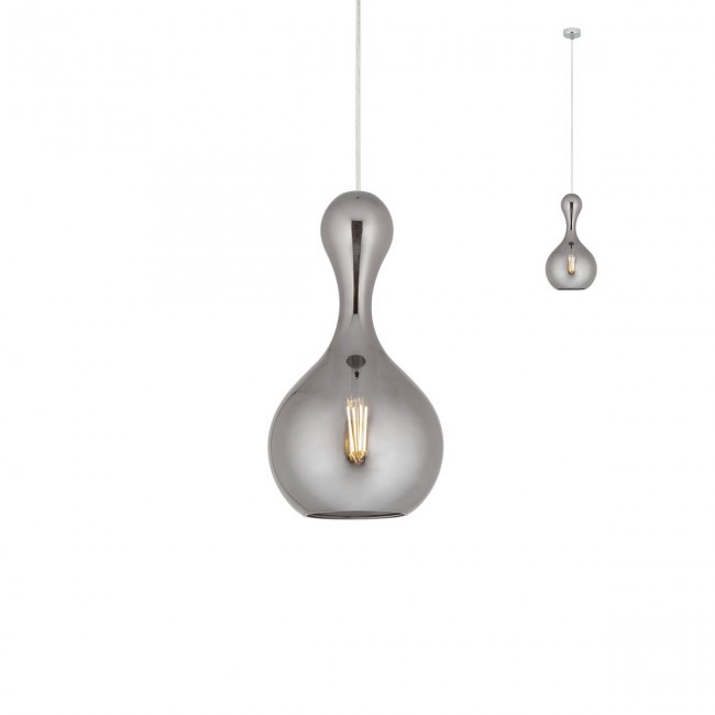 Redo Závěsné svítidlo Lob, ø22cm Barva: Kouřová