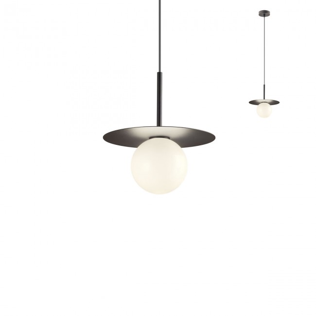 Redo Závěsná lampa Plato, ø10cm Barva: Černá