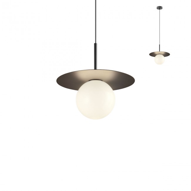 Redo Závěsná lampa Plato, ø15cm Barva: Černá