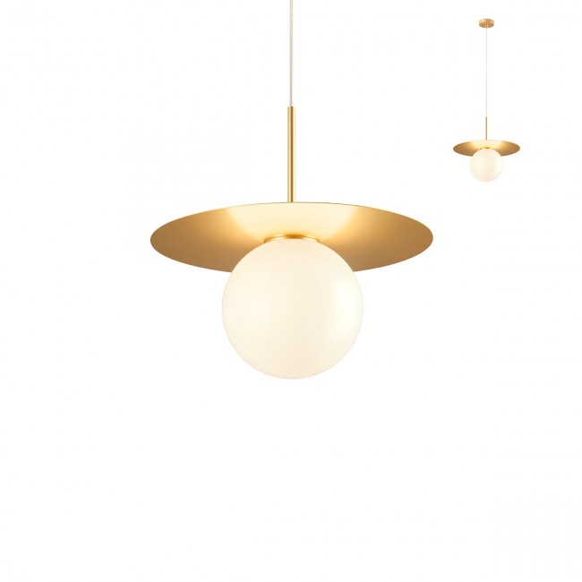 Redo Závěsná lampa Plato, ø20cm Barva: Zlatá