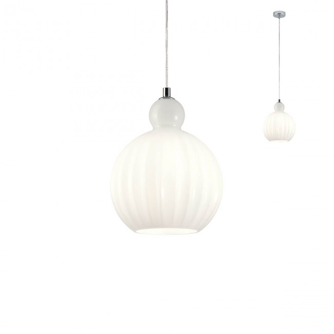 Redo Závěsné svítidlo Plumen, ø20cm Barva: Bílá