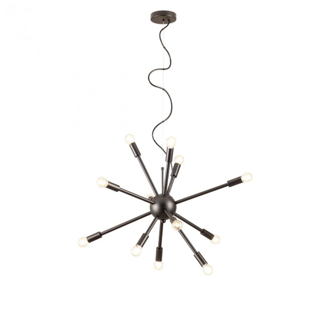 Redo Závěsná lampa Stellar, 12x E14 Barva: Černá