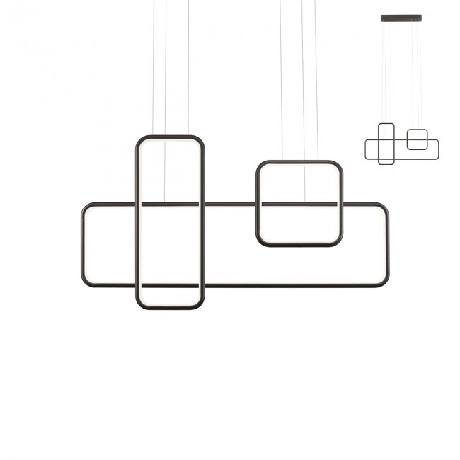 Redo Závěsné LED svítidlo Thai Barva: Černá