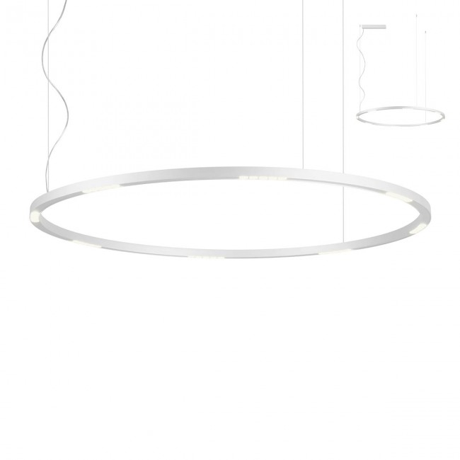 Redo Závěsné LED svítidlo Union, ø120cm Barva: Bílá