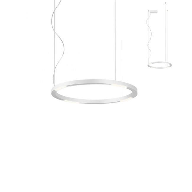 Redo Závěsné LED svítidlo Union, ø60cm Barva: Černá