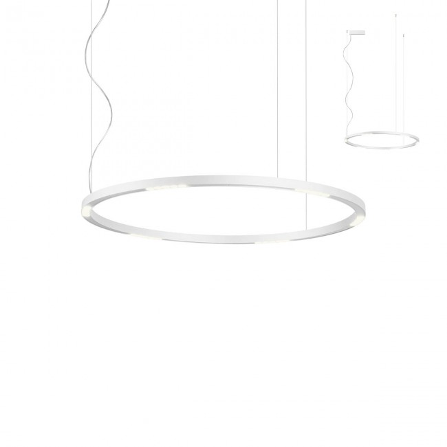 Redo Závěsné LED svítidlo Union, ø90cm Barva: Zlatá