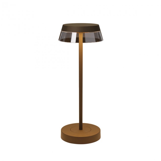 Redo Venkovní stmívatelná stolní lampa ILUNA Barva: Hnědá