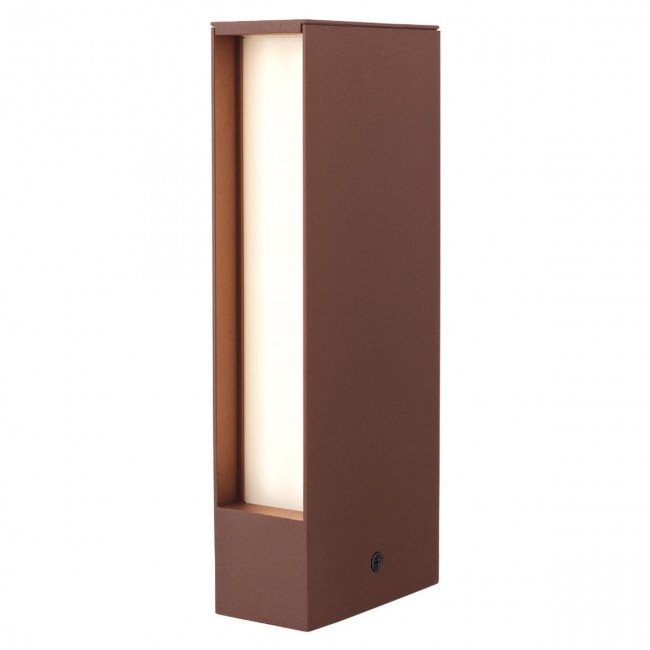 Redo Venkovní sloupkové svítidlo TWIN v:250mm, dvojitý rozptyl Barva: Hnědá