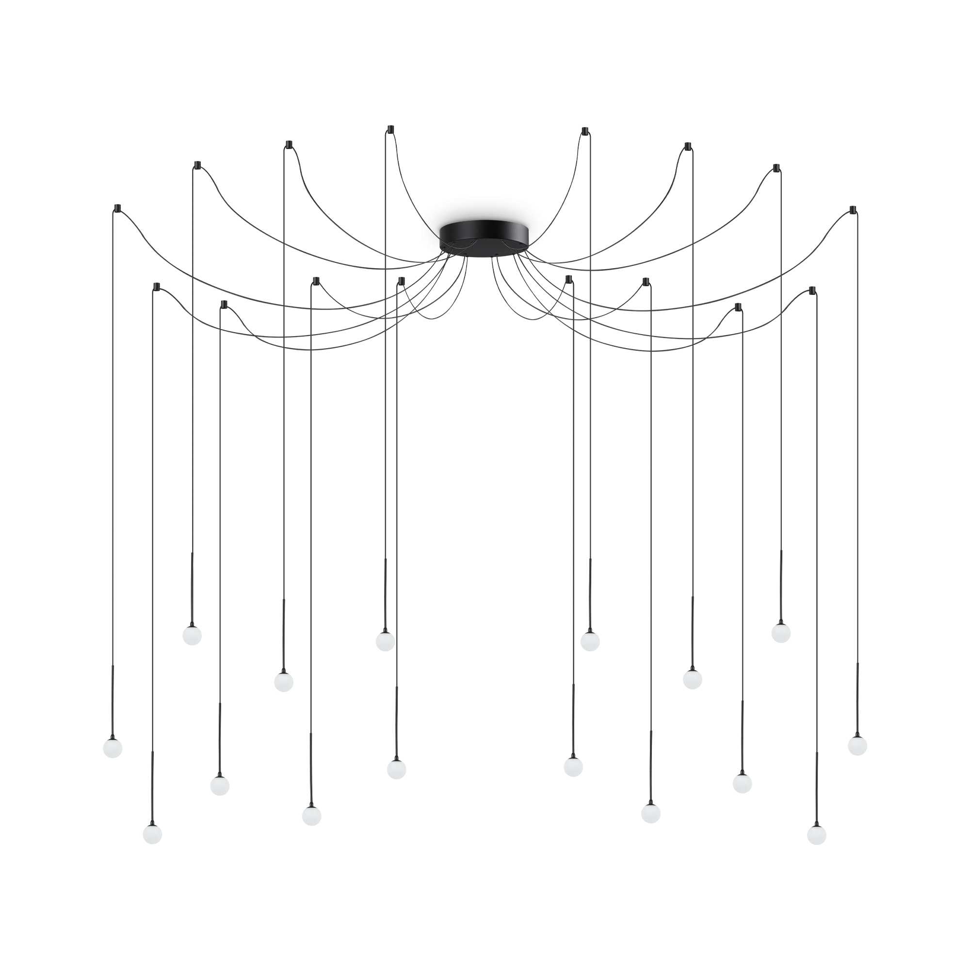 Ideal Lux LED závěsné svítidlo LUCCIOLA SP16 Barva: Černá