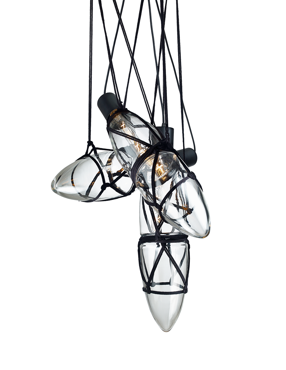 Bomma Závěsné svítidlo Shibari, kompozice 3 kusů