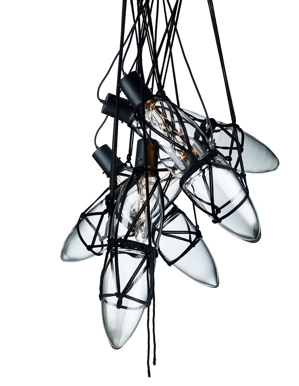 Bomma Závěsné svítidlo Shibari, kompozice 5 kusů