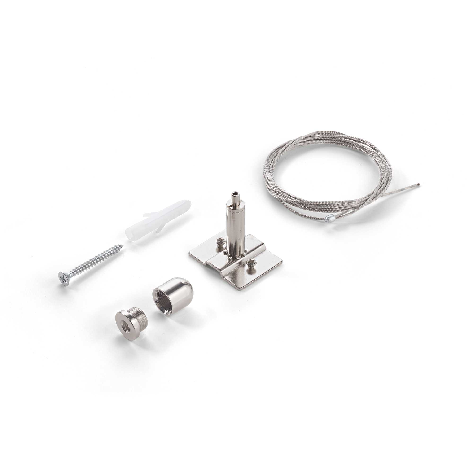 Ideal Lux Lanko pro zavěšení EGO KIT PENDANT ONLY STEEL CABLE 2 MT Barva: ocel
