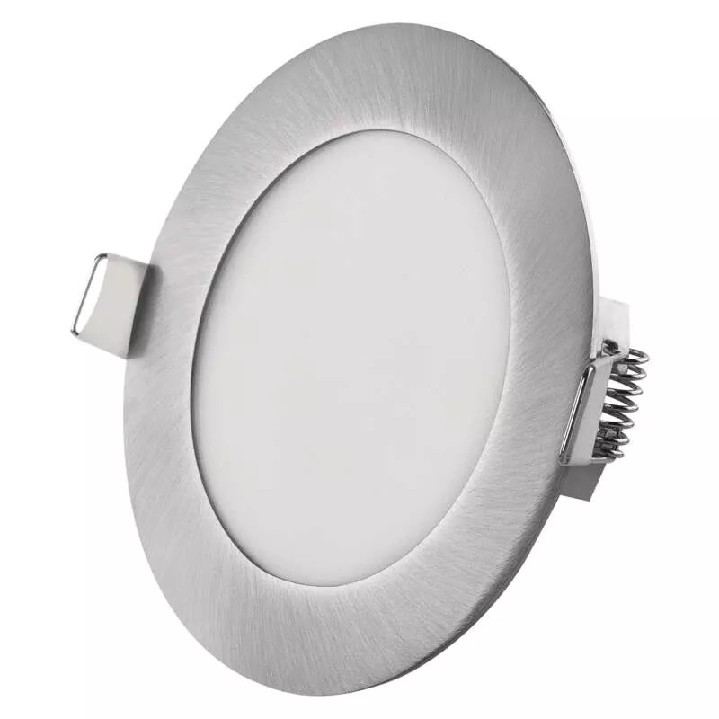 Emos lighting LED zápustný panel NEXXO ø12cm, 7W, CCT, černý/stříbrný Barva: Stříbrná
