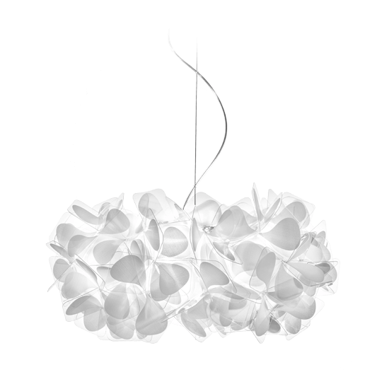 Slamp Závěsné svítidlo CLIZIA MEDIUM - MAMA NON MAMA Barva: Bílá, Barva kabelu: transparentní