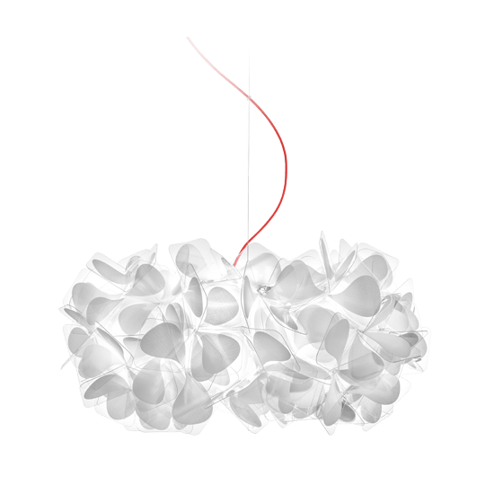 Slamp Závěsné svítidlo CLIZIA MEDIUM - MAMA NON MAMA Barva: Bílá, Barva kabelu: červená