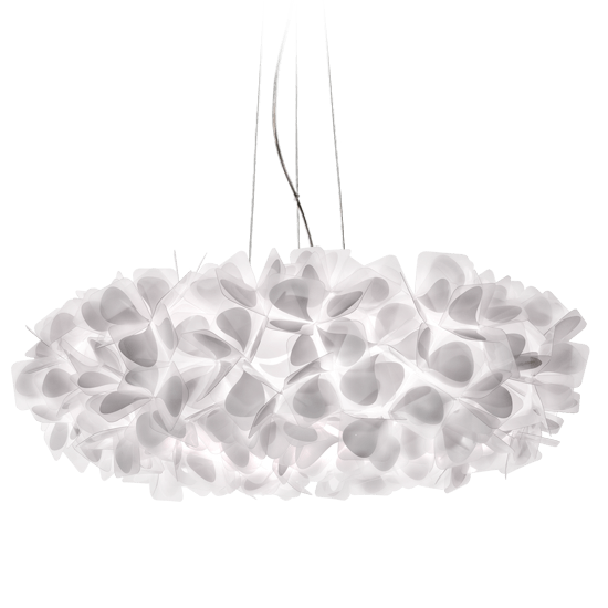 Slamp Závěsné svítidlo CLIZIA 130 - MAMA NON MAMA Barva: Bílá, Barva kabelu: transparentní