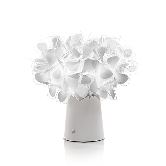 Slamp Stolní LED lampa CLIZIA BATTERY - MAMA NON MAMA Barva: Bílá, Barva podstavce: bílá